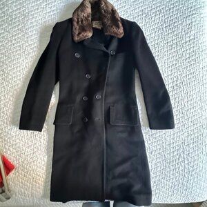 Vintage Hermès Paris Wool & Shearling Coat (Size 36) Stunning and timeless Hermè